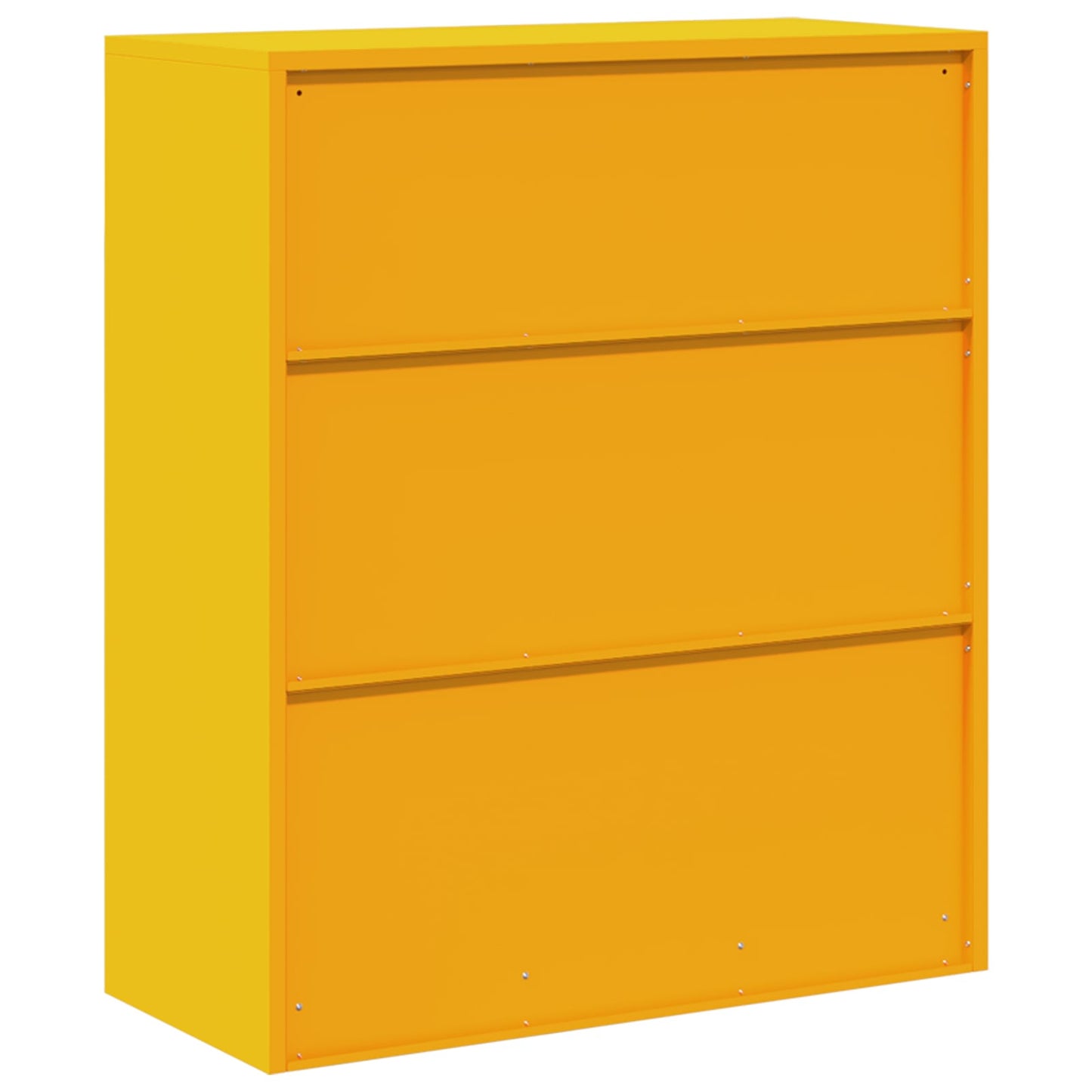Oppbevaringsskap Sennepsgul 90 x 40 x 105 cm Stål