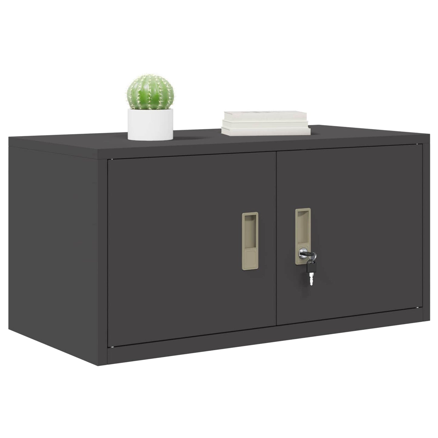 Oppbevaringsskap Svart 80 x 40 x 40 cm Stål