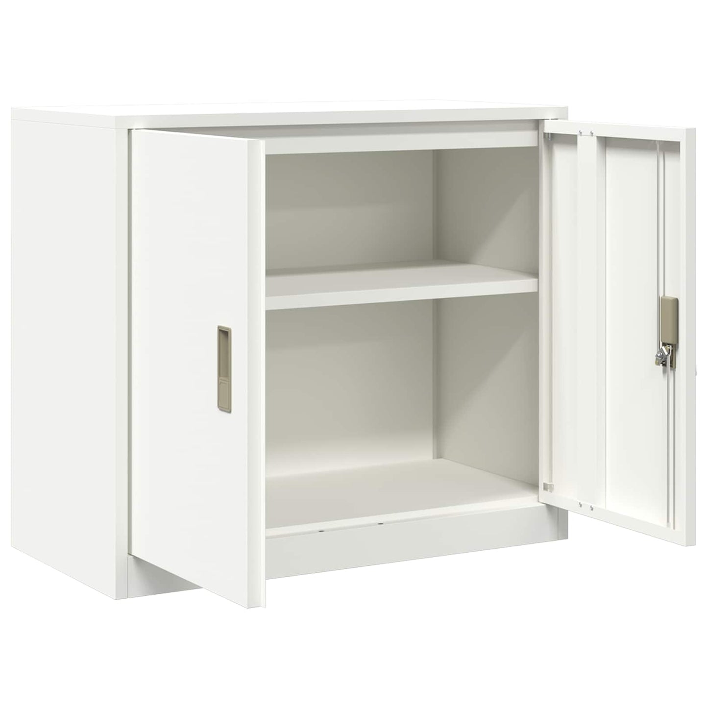 Oppbevaringsskap Hvit 80 x 40 x 70 cm Stål