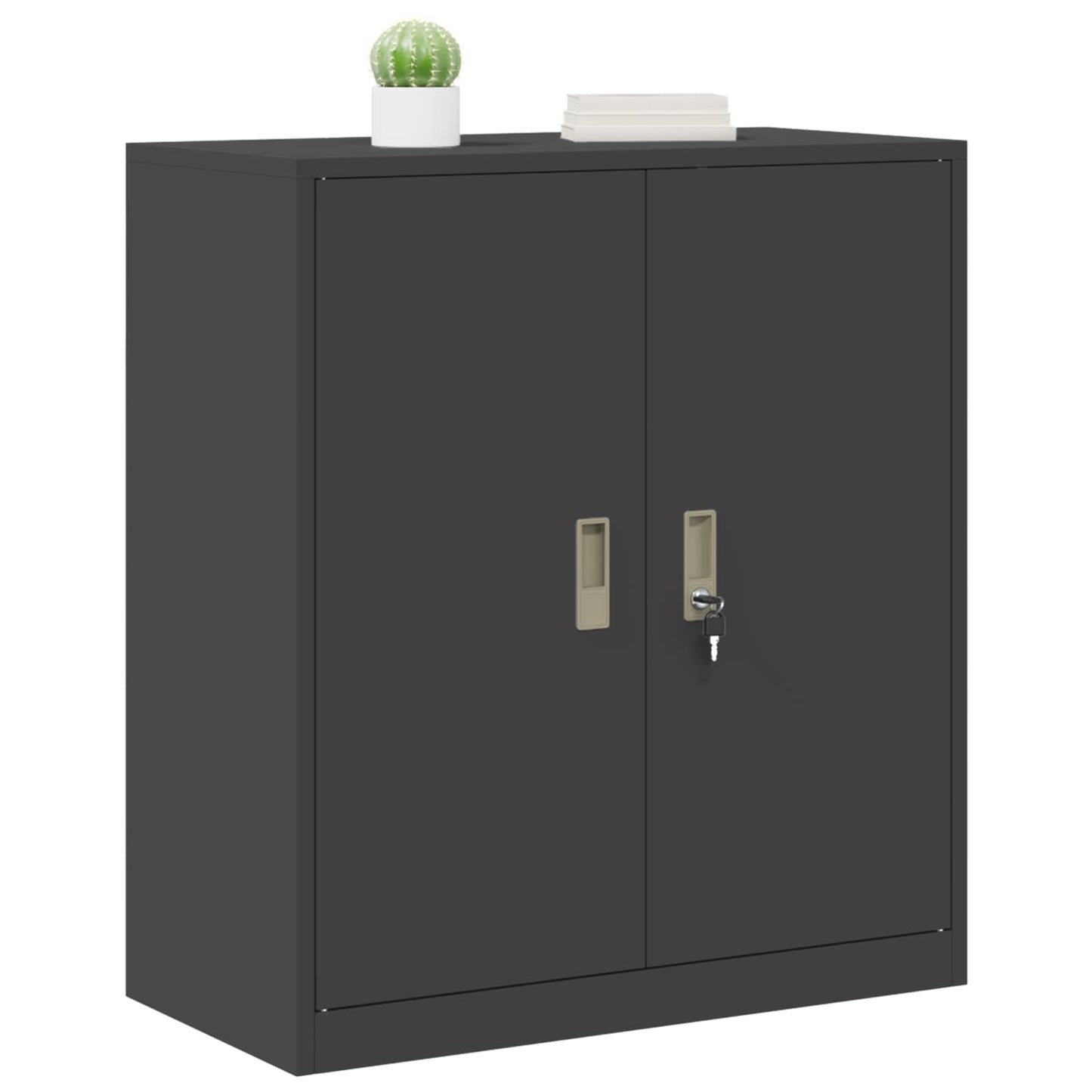 Oppbevaringsskap Svart 80 x 40 x 90 cm Stål