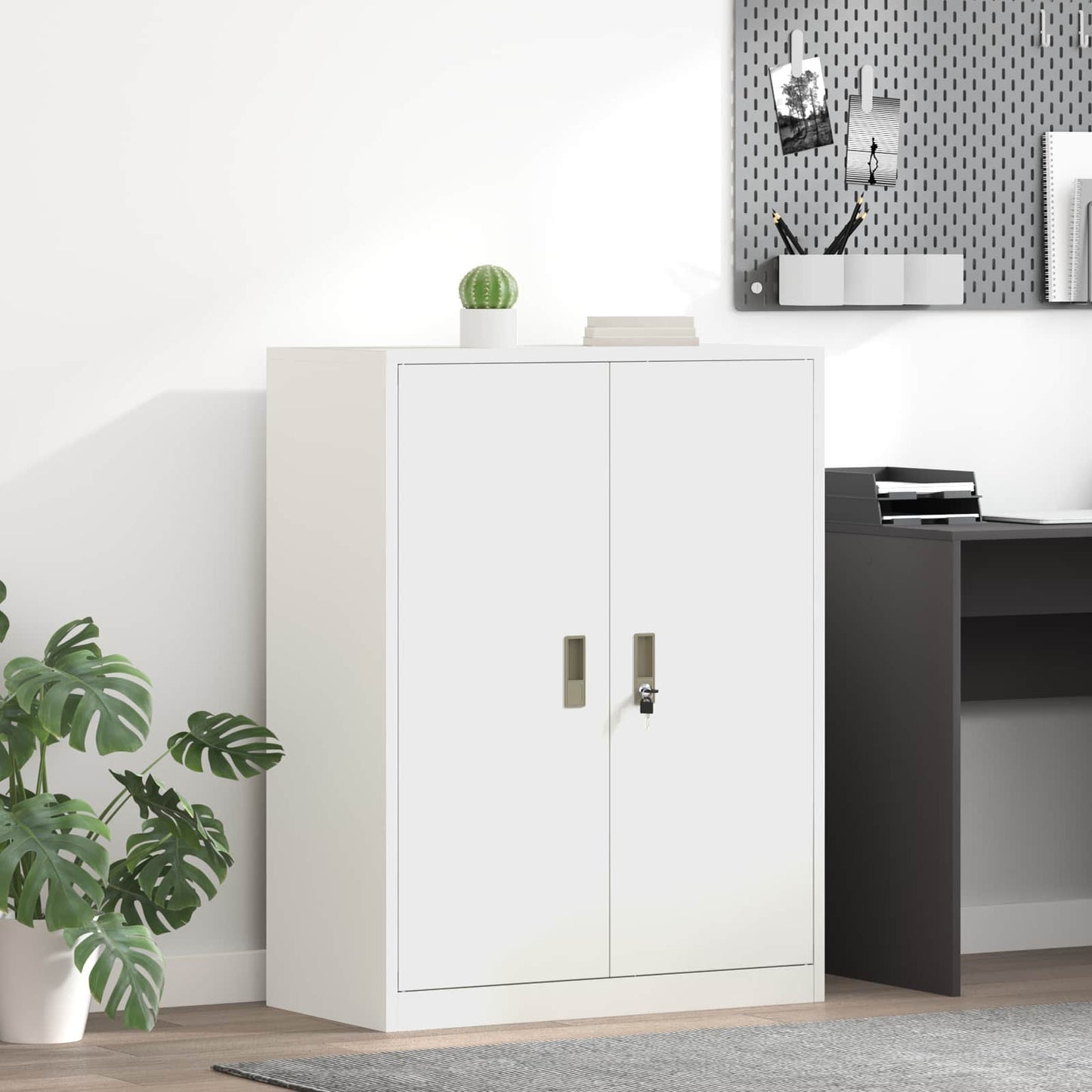 Oppbevaringsskap Hvit 80 x 40 x 105 cm Stål