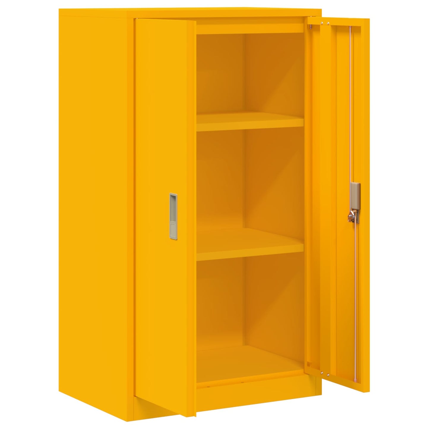 Oppbevaringsskap Sennepsgul 60 x 40 x 105 cm Stål