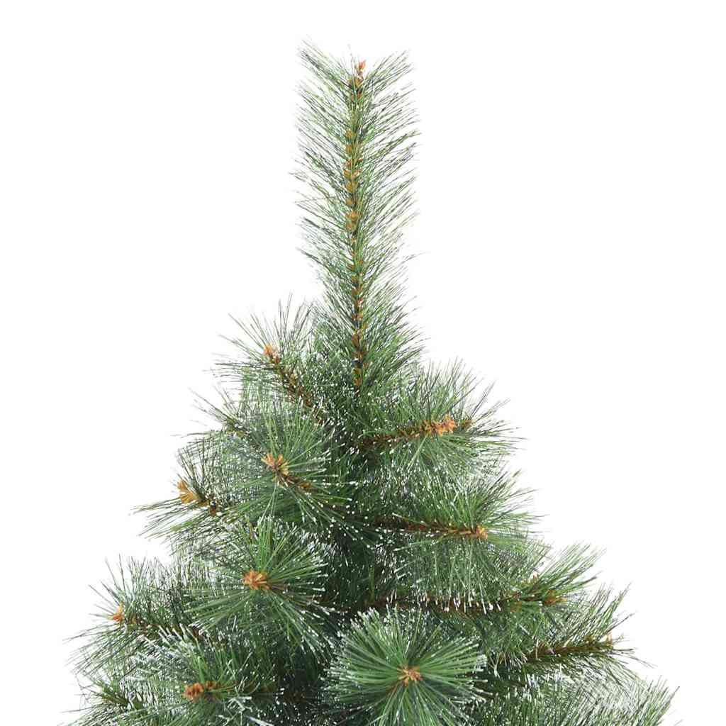 Moderne Kunstig Hengslet Juletre Snø Flocket Hvit 180 cm