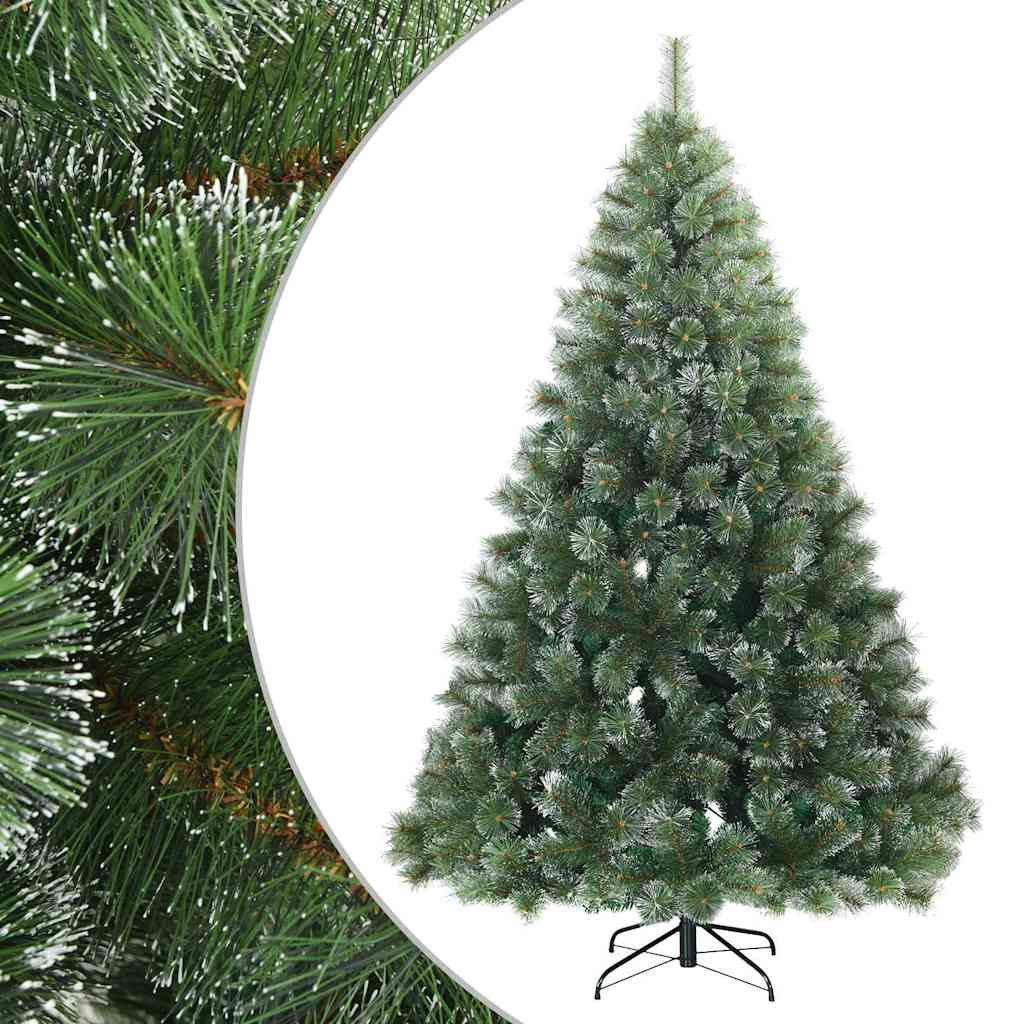 Kunstig svingbar juletre med snødekk grønn 180 cm PVC, stål