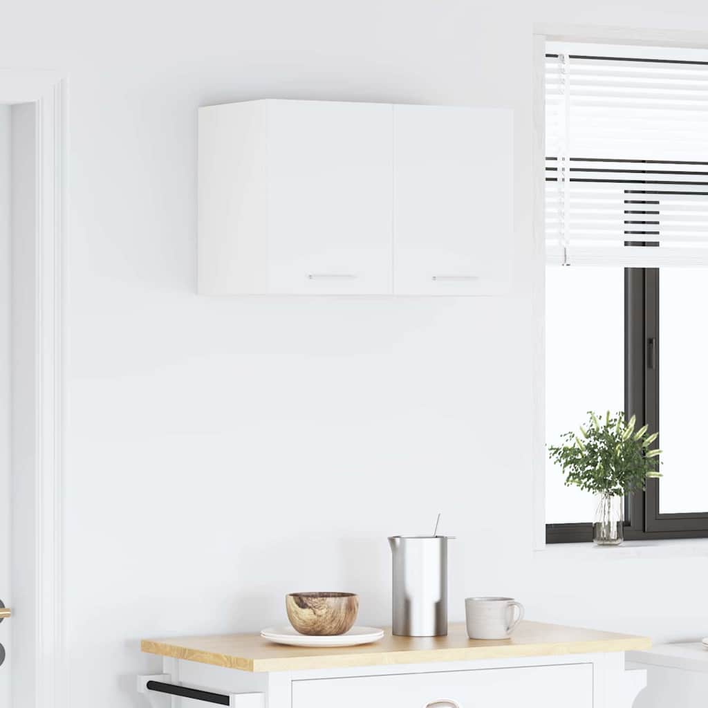 Hengende skap med dør 2 pcs Hvit 30 x 31 x 40 cm Konstruert tre