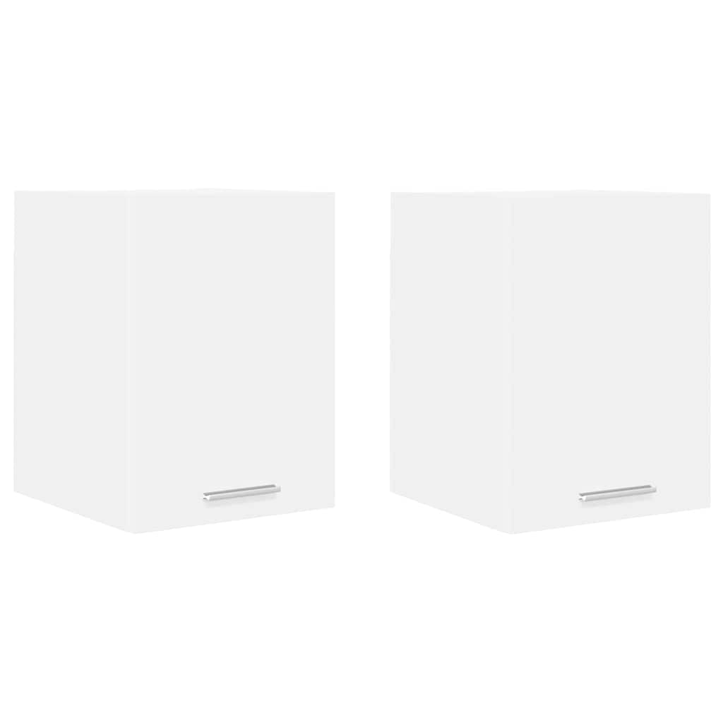 Hengende skap med dør 2 pcs Hvit 30 x 31 x 40 cm Konstruert tre