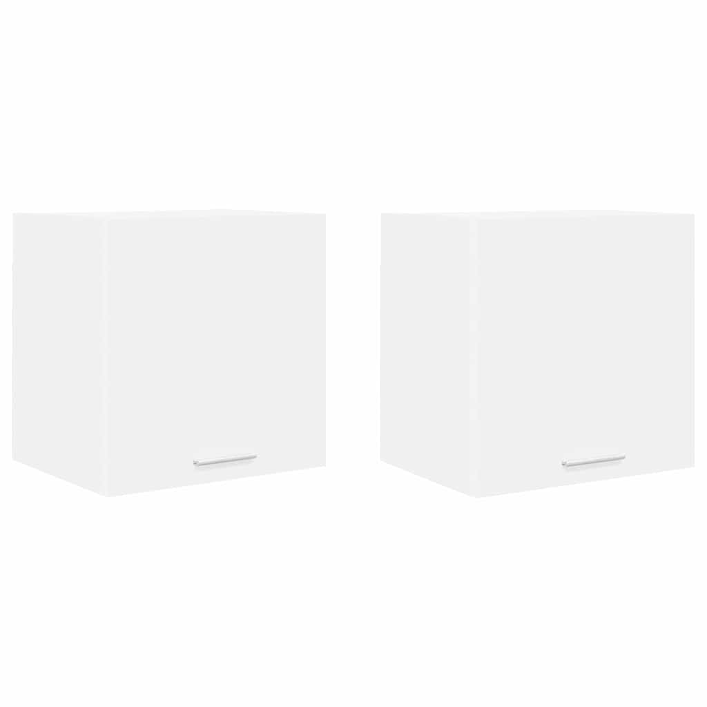 Hengende skap med dør 2 pcs Hvit 40 x 31 x 40 cm Konstruert tre