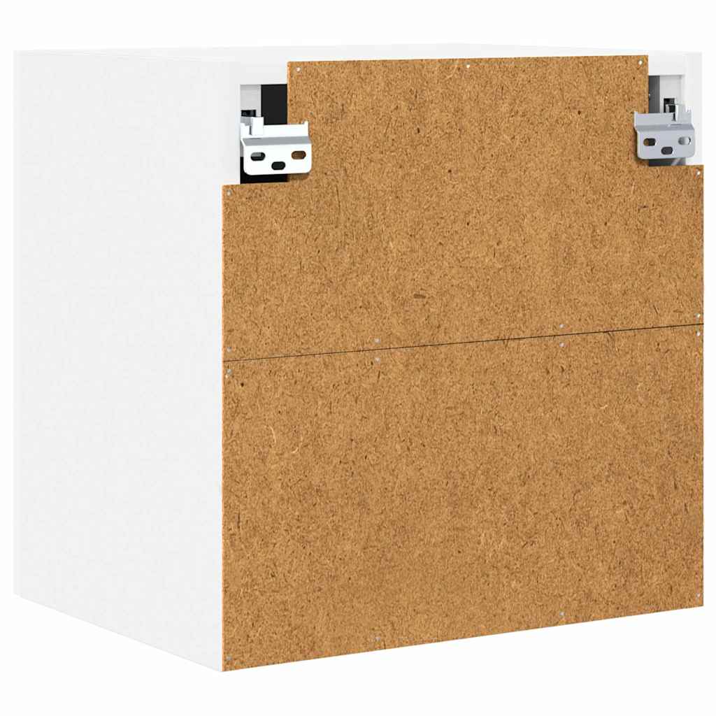 Hengende skap med dør 2 pcs Hvit 40 x 31 x 40 cm Konstruert tre