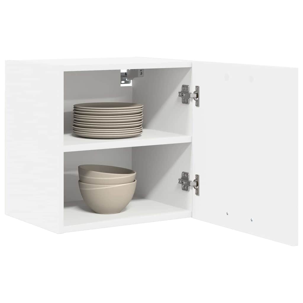 Hengende skap med dør 2 pcs Hvit 40 x 31 x 40 cm Konstruert tre