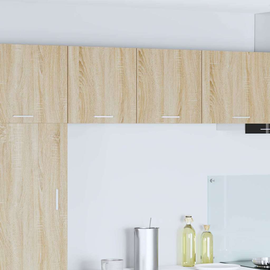 Hengende skap Riga 2 pcs Sonoma eik og hvit 40 x 31 x 40 cm