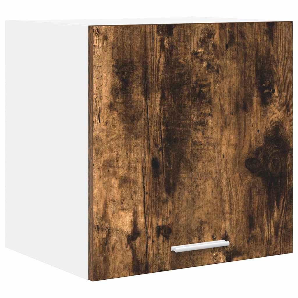 Hengende skap med dør 2 pcs Røkt eik og hvit 40 x 31 x 40 cm