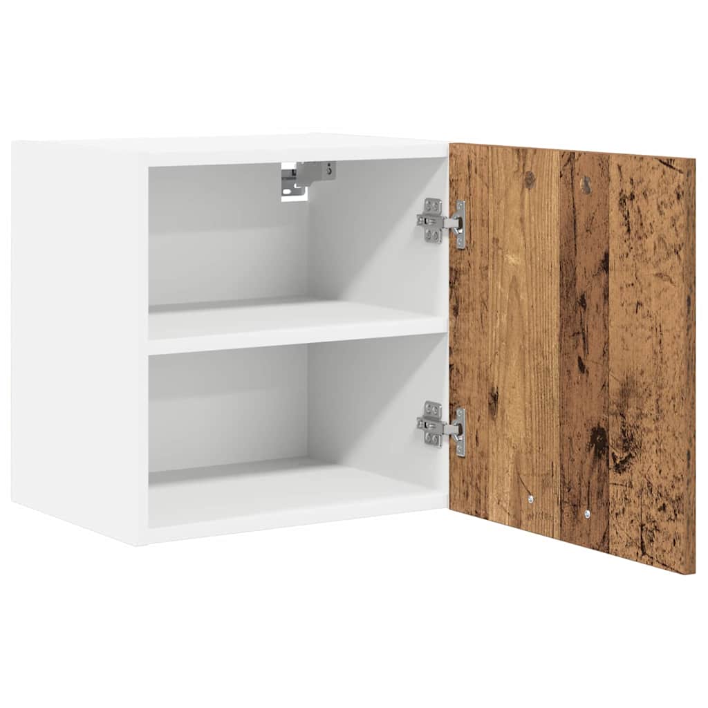 Hengende skap 2 pcs Gammel treverk og hvit 40 x 31 x 40 cm