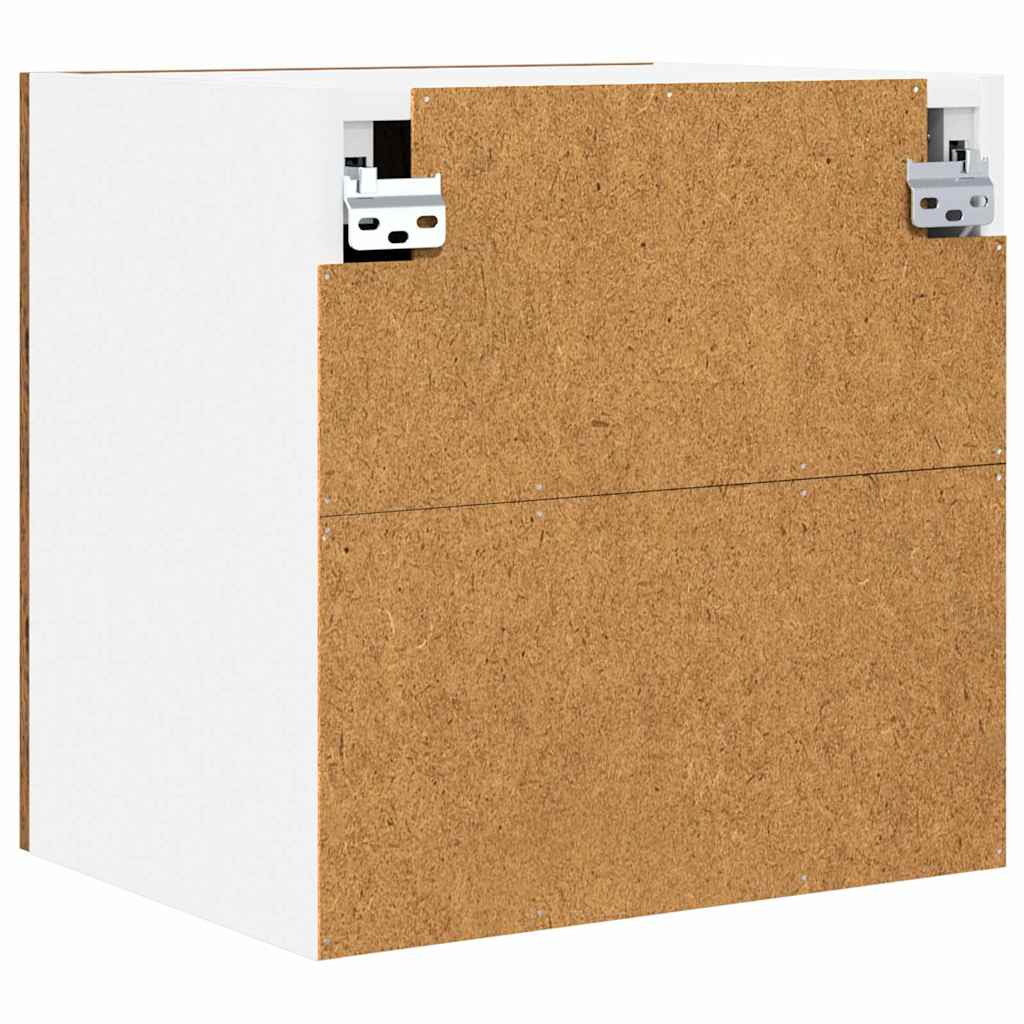 Hengende skap 2 pcs Gammel treverk og hvit 40 x 31 x 40 cm