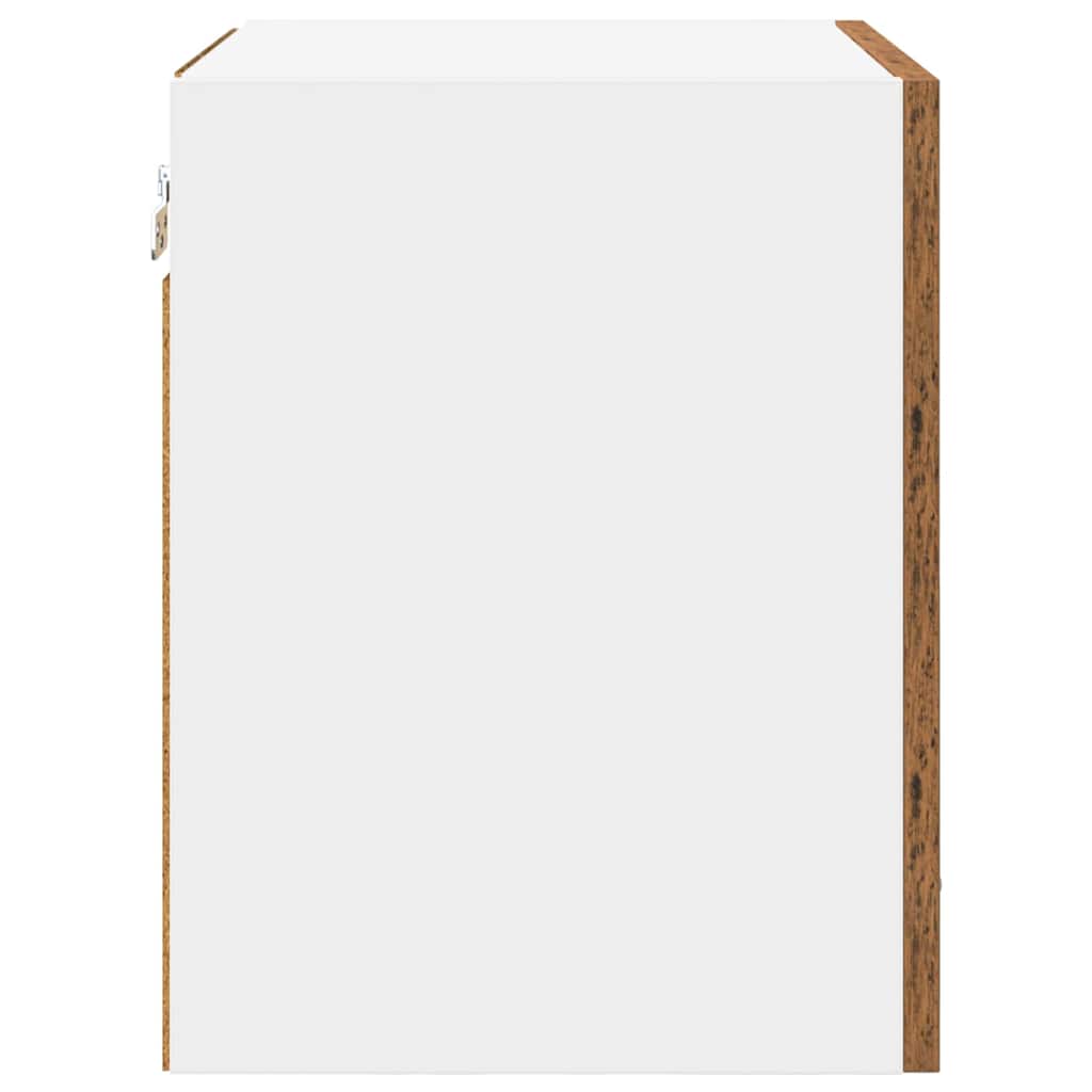Hengende skap 2 pcs Gammel treverk og hvit 40 x 31 x 40 cm