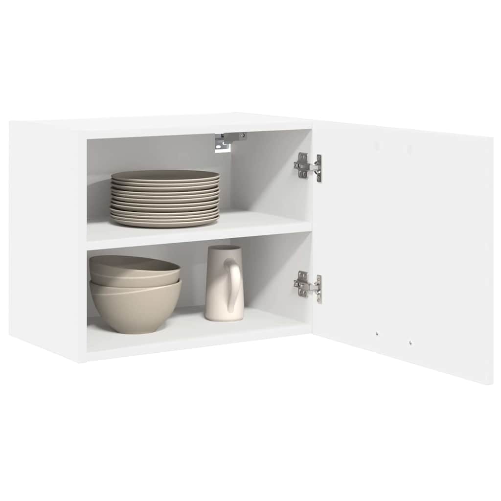 Hengende skap med dør 2 pcs Hvit 50 x 31 x 40 cm Konstruert tre