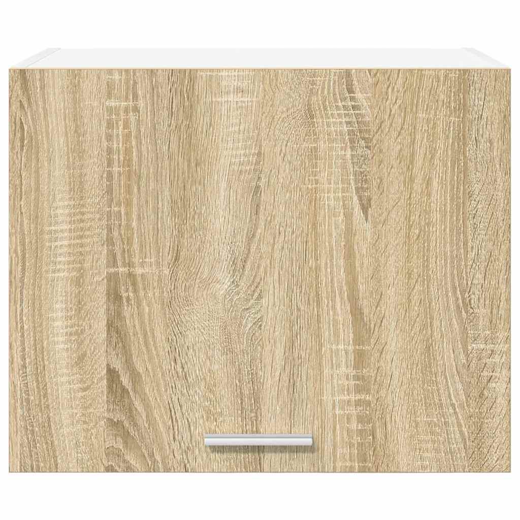 Hengende skap med dør 2 pcs Sonoma eik og hvit 50 x 31 x 40 cm
