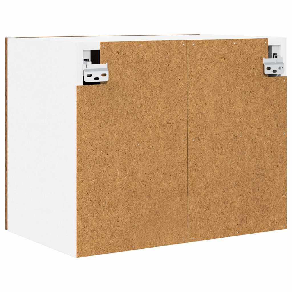 Hengende skap med dør Gammel treverk og hvit 50 x 31 x 40 cm
