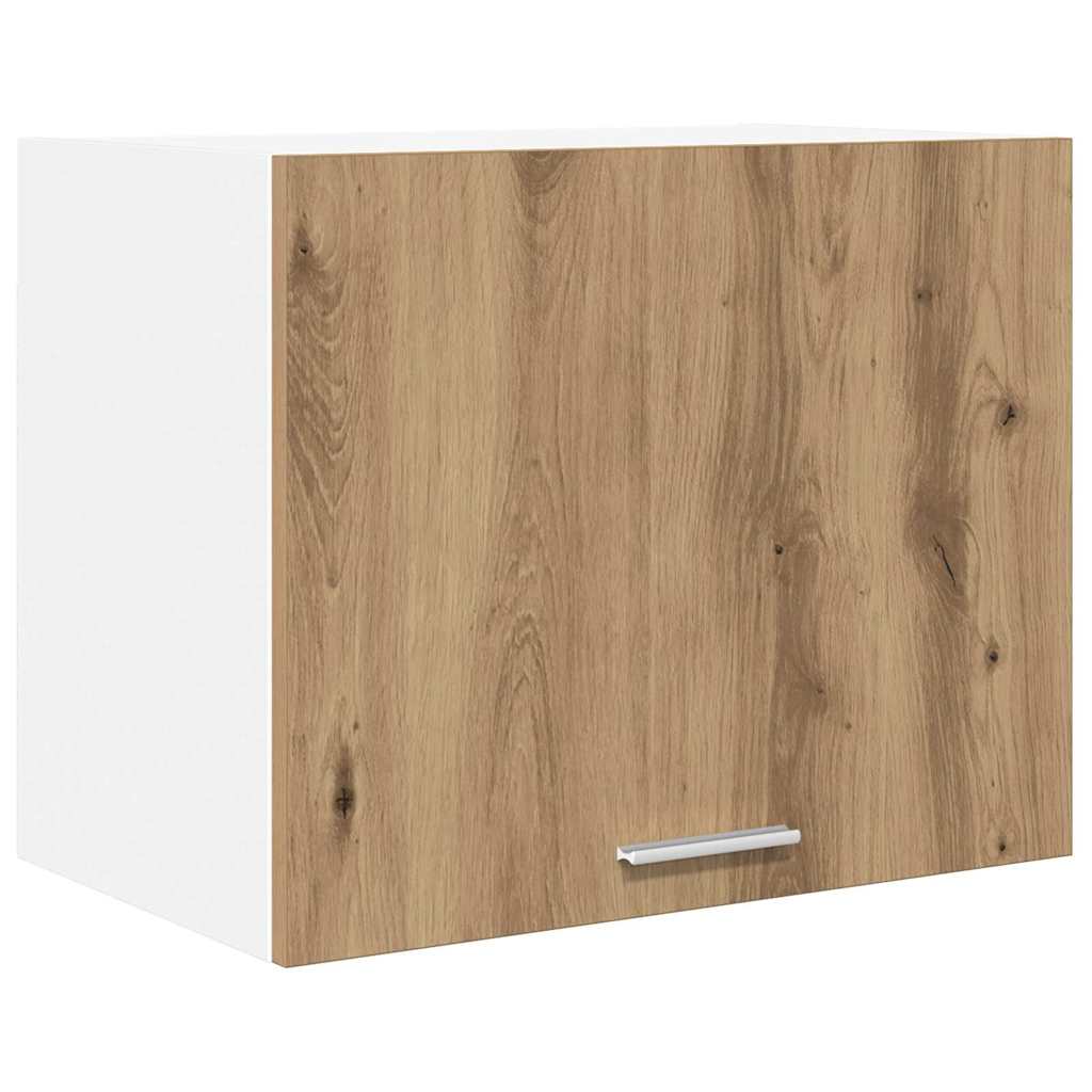 Hengende skap med dør 2 pcs Artisan eik og hvit 50 x 31 x 40 cm