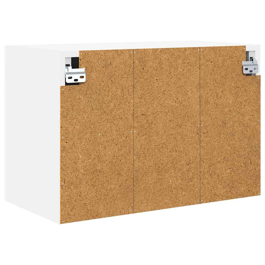 Hengende skap med dør 2 pcs Hvit 60 x 31 x 40 cm Konstruert tre