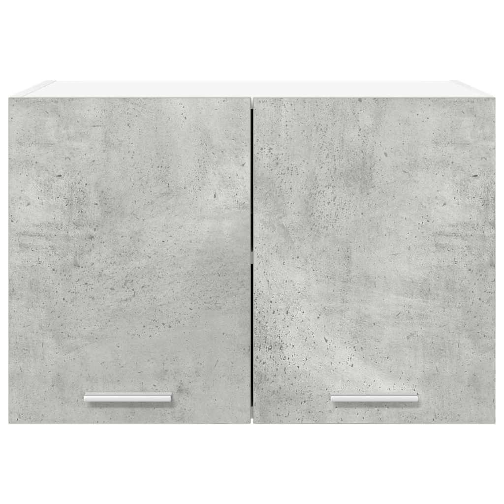 Hengende skap med dør 2 pcs Betonggrå og hvit 60 x 31 x 40 cm