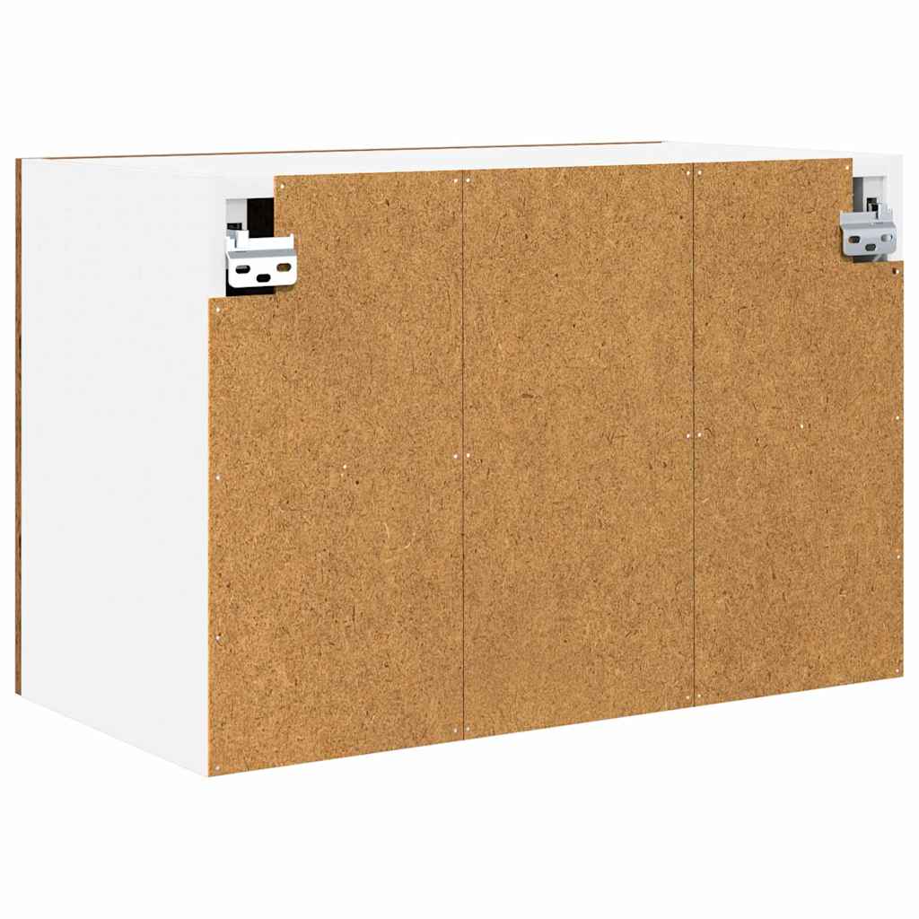 Hengende skap 2 pcs Gammel treverk og hvit 60 x 31 x 40 cm