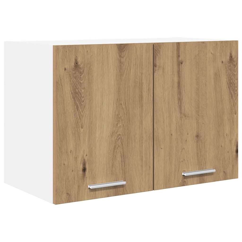 Hengende skap med dør 2 pcs Artisan eik og hvit 60 x 31 x 40 cm