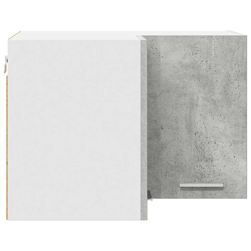Hengende skap Betonggrå og hvit 57 x 57 x 40 cm Konstruert tre
