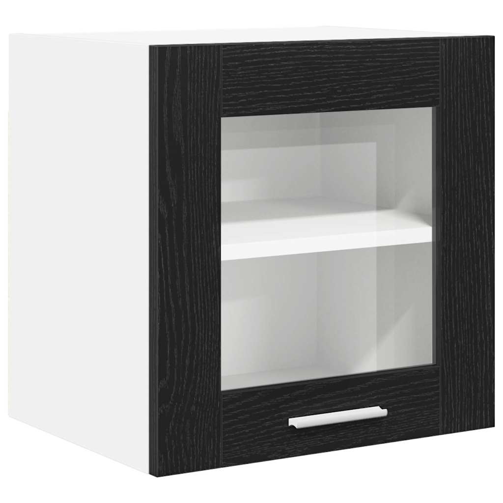 Hengende skap 2 pcs Svart Eik 40 x 31 x 40 cm Konstruert tre
