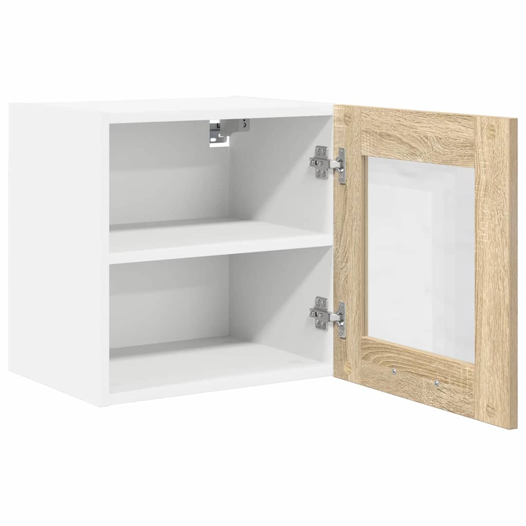Hengende skap 2 pcs Sonoma eik 40 x 31 x 40 cm Konstruert tre