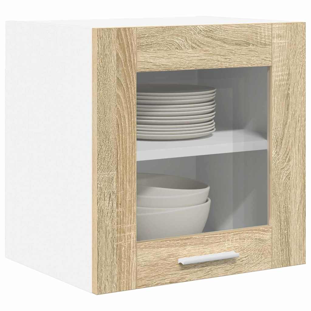 Hengende skap 2 pcs Sonoma eik 40 x 31 x 40 cm Konstruert tre