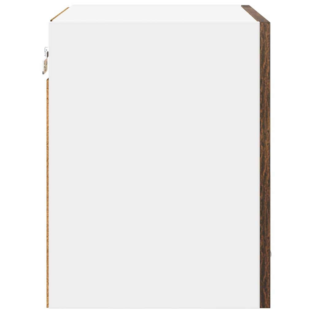 Hengende skap 2 pcs Røkt eik 40 x 31 x 40 cm Konstruert tre