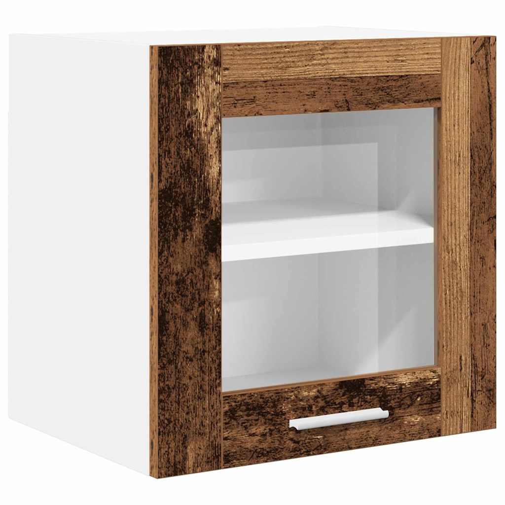 Hengende skap 2 pcs Gammelt tre 40 x 31 x 40 cm Konstruert tre