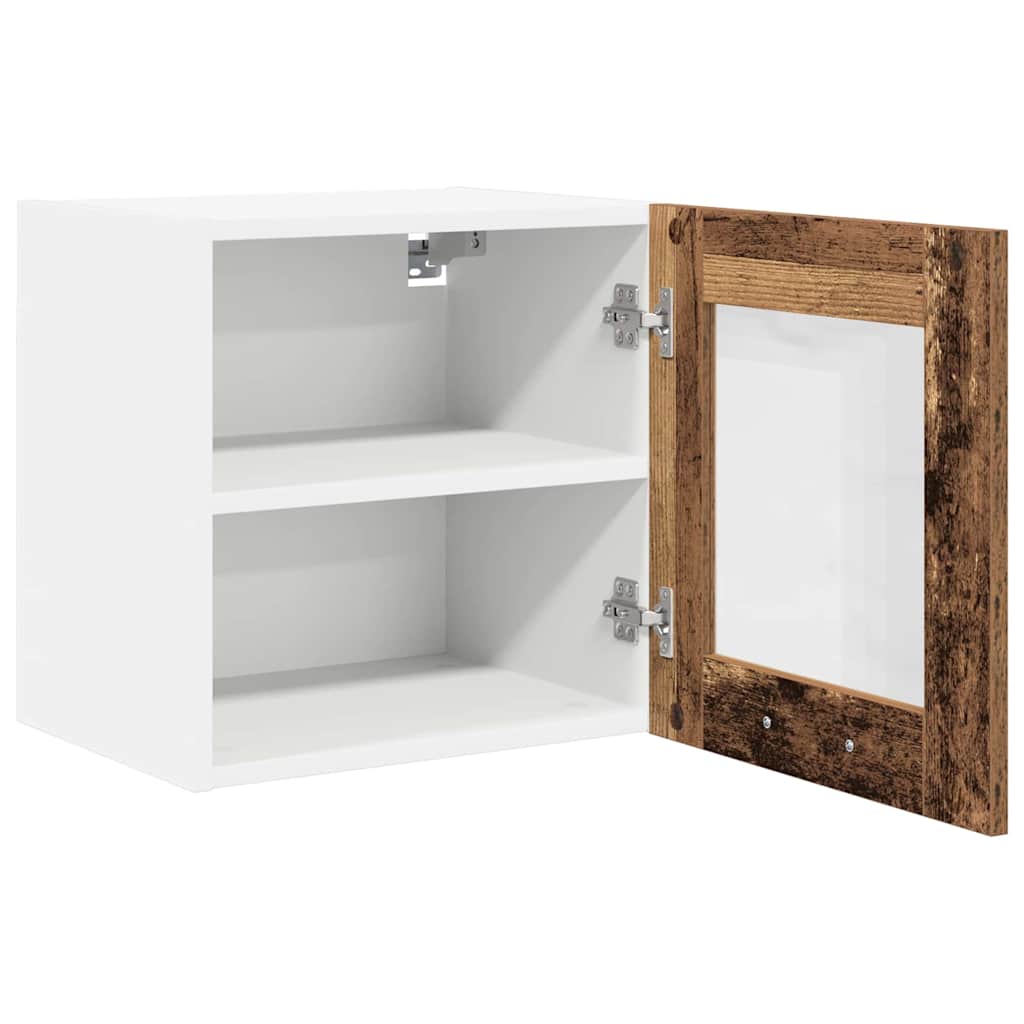 Hengende skap 2 pcs Gammelt tre 40 x 31 x 40 cm Konstruert tre