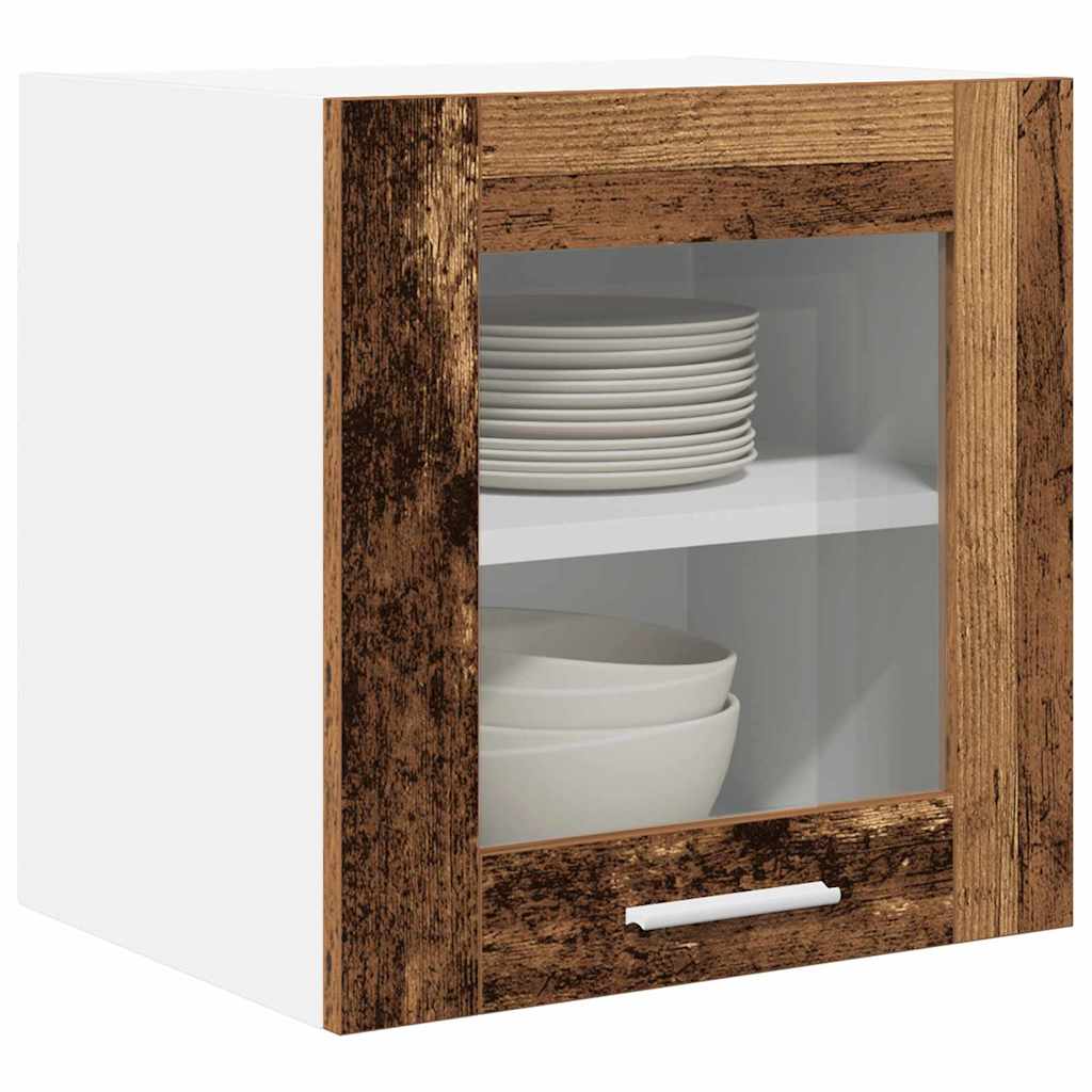 Hengende skap 2 pcs Gammelt tre 40 x 31 x 40 cm Konstruert tre