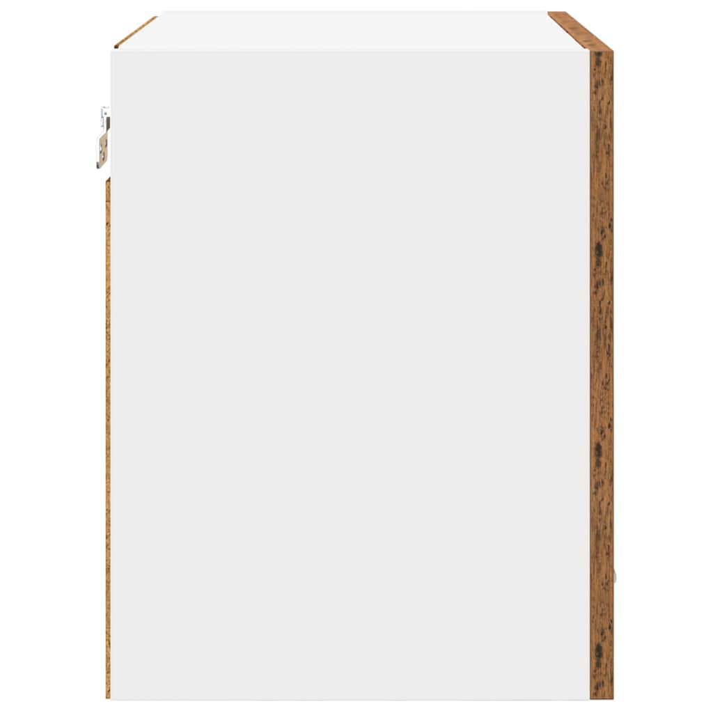 Hengende skap 2 pcs Gammelt tre 40 x 31 x 40 cm Konstruert tre
