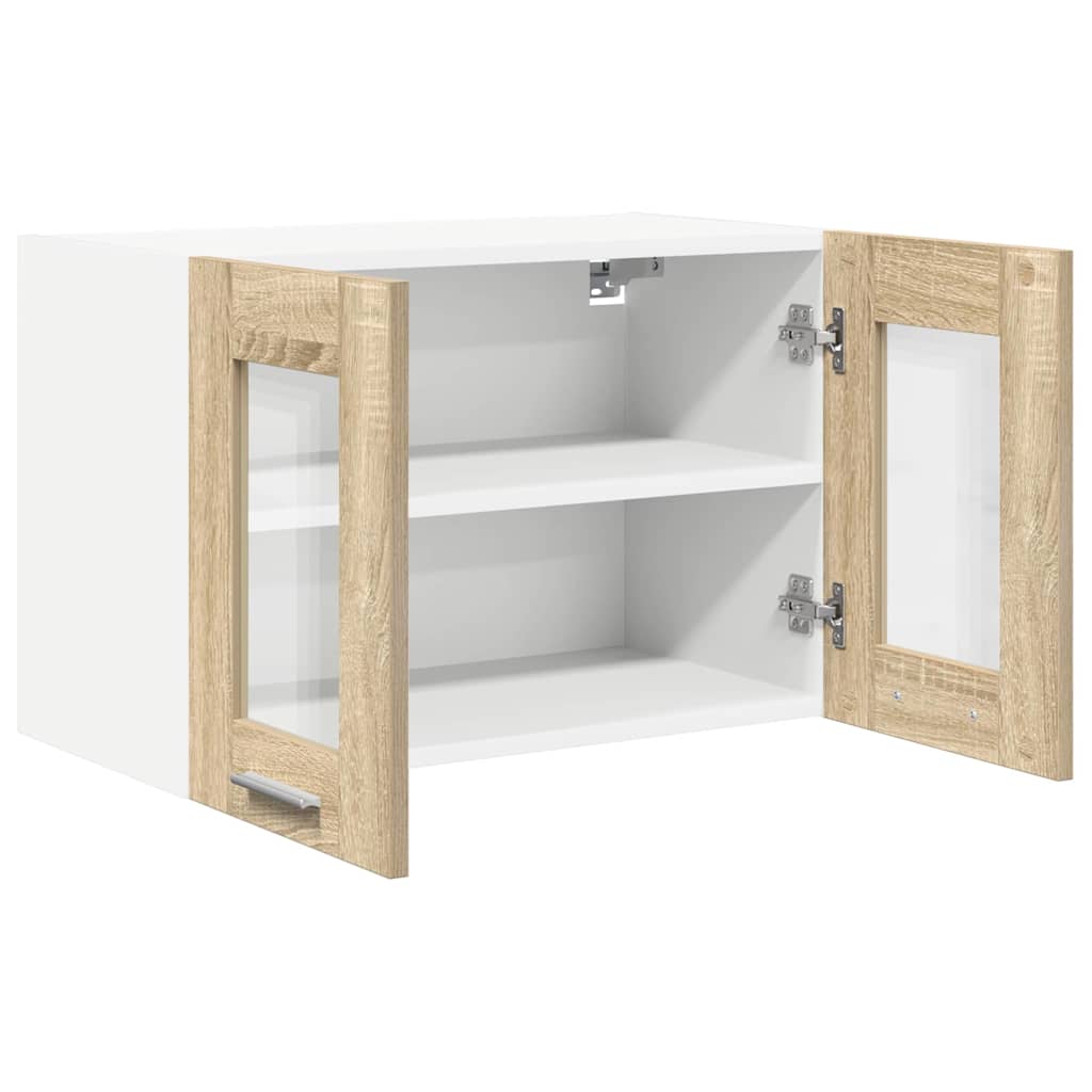 Hengende skap 2 pcs Sonoma eik 60 x 31 x 40 cm Konstruert tre