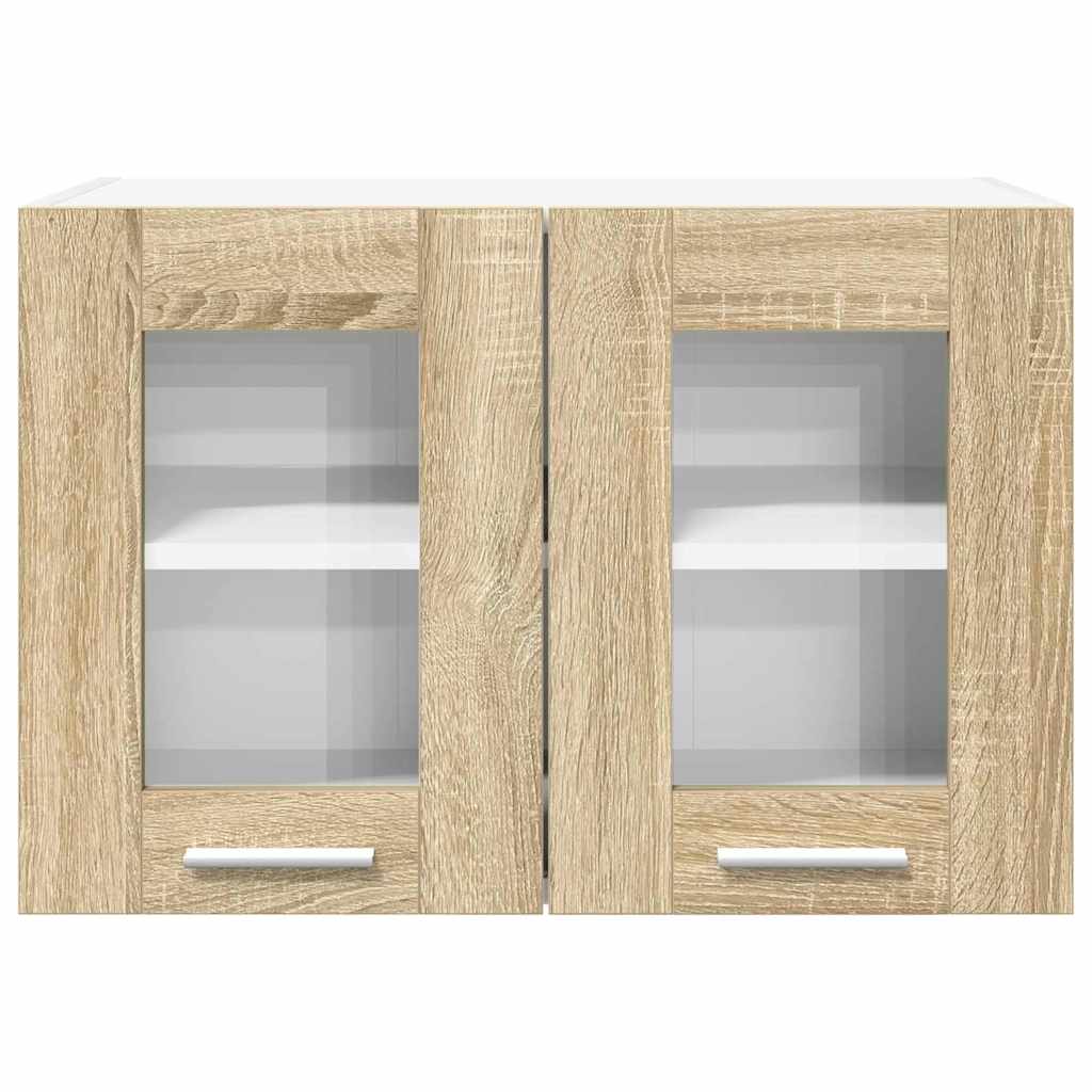 Hengende skap 2 pcs Sonoma eik 60 x 31 x 40 cm Konstruert tre