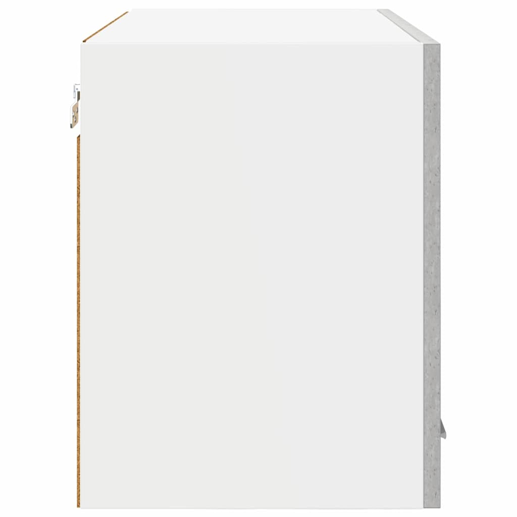 Hengende skap 2 pcs Betonggrå 60 x 31 x 40 cm Konstruert tre