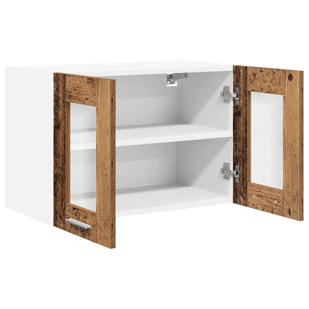 Hengende skap 2 pcs Gammelt tre 60 x 31 x 40 cm Konstruert tre