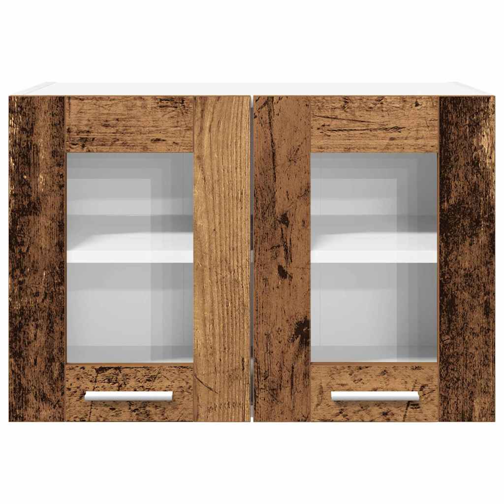Hengende skap 2 pcs Gammelt tre 60 x 31 x 40 cm Konstruert tre