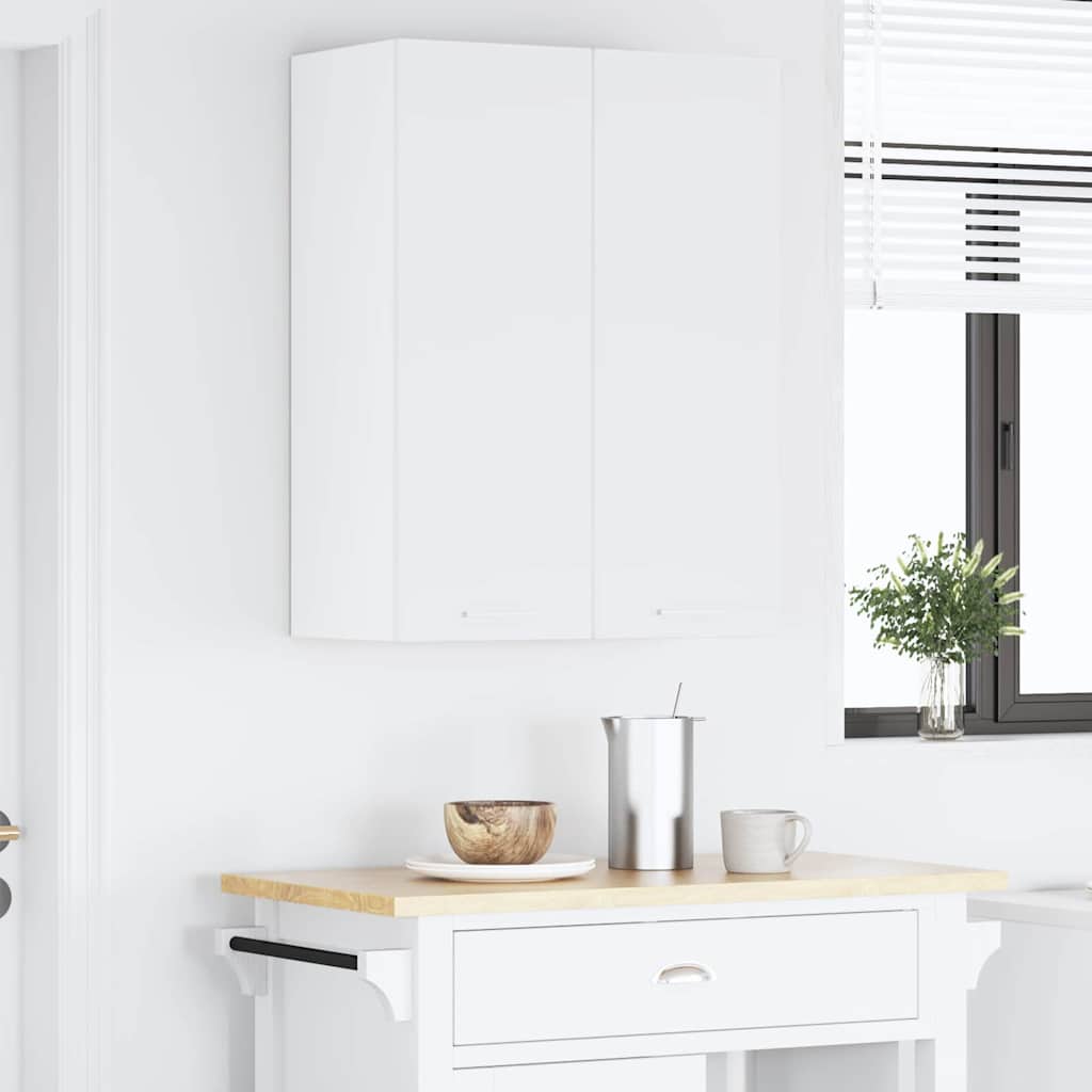 Hengende skap med dør 2 pcs Hvit 30 x 31 x 80 cm Konstruert tre