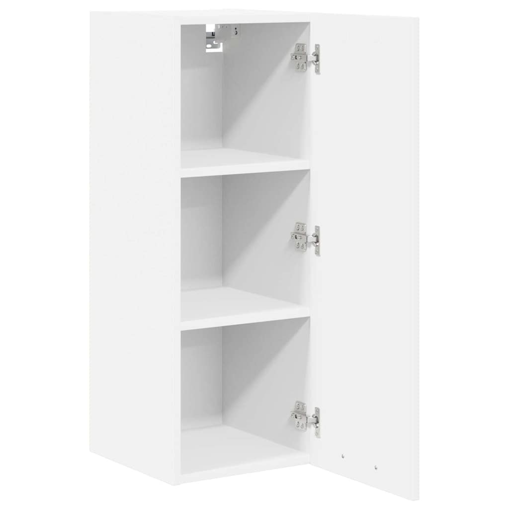 Hengende skap med dør 2 pcs Hvit 30 x 31 x 80 cm Konstruert tre