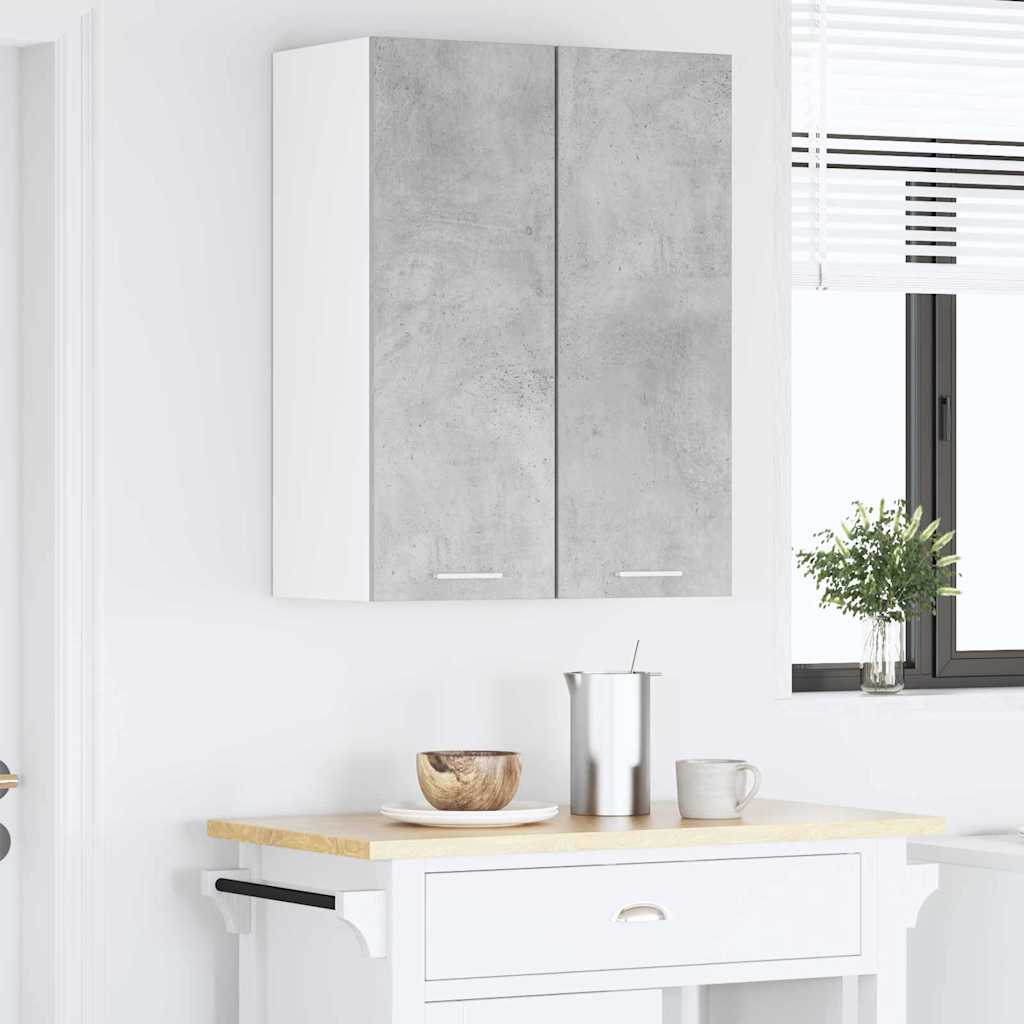 Hengende skap Betonggrå og hvit 30 x 31 x 80 cm Konstruert tre