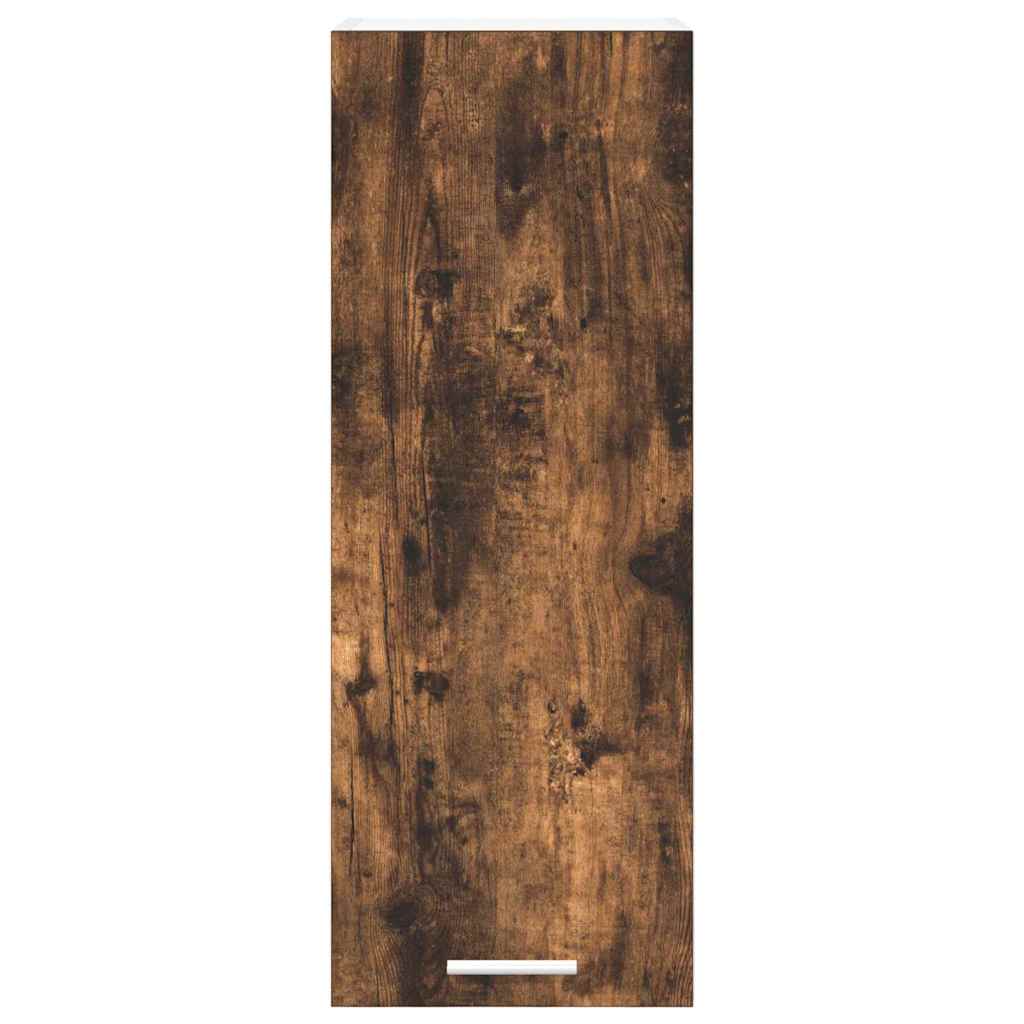 Hengende skap Riga 2 pcs Røkt eik og hvit 30 x 31 x 80 cm