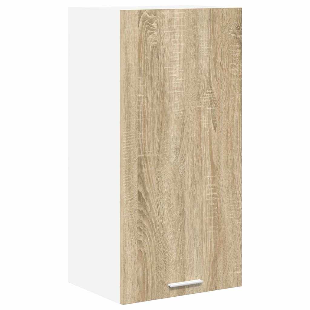 Hengende skap Sonoma eik og hvit 40 x 31 x 80 cm Konstruert tre
