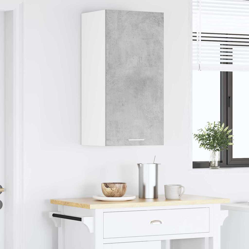Hengende skap Betonggrå og hvit 40 x 31 x 80 cm Konstruert tre