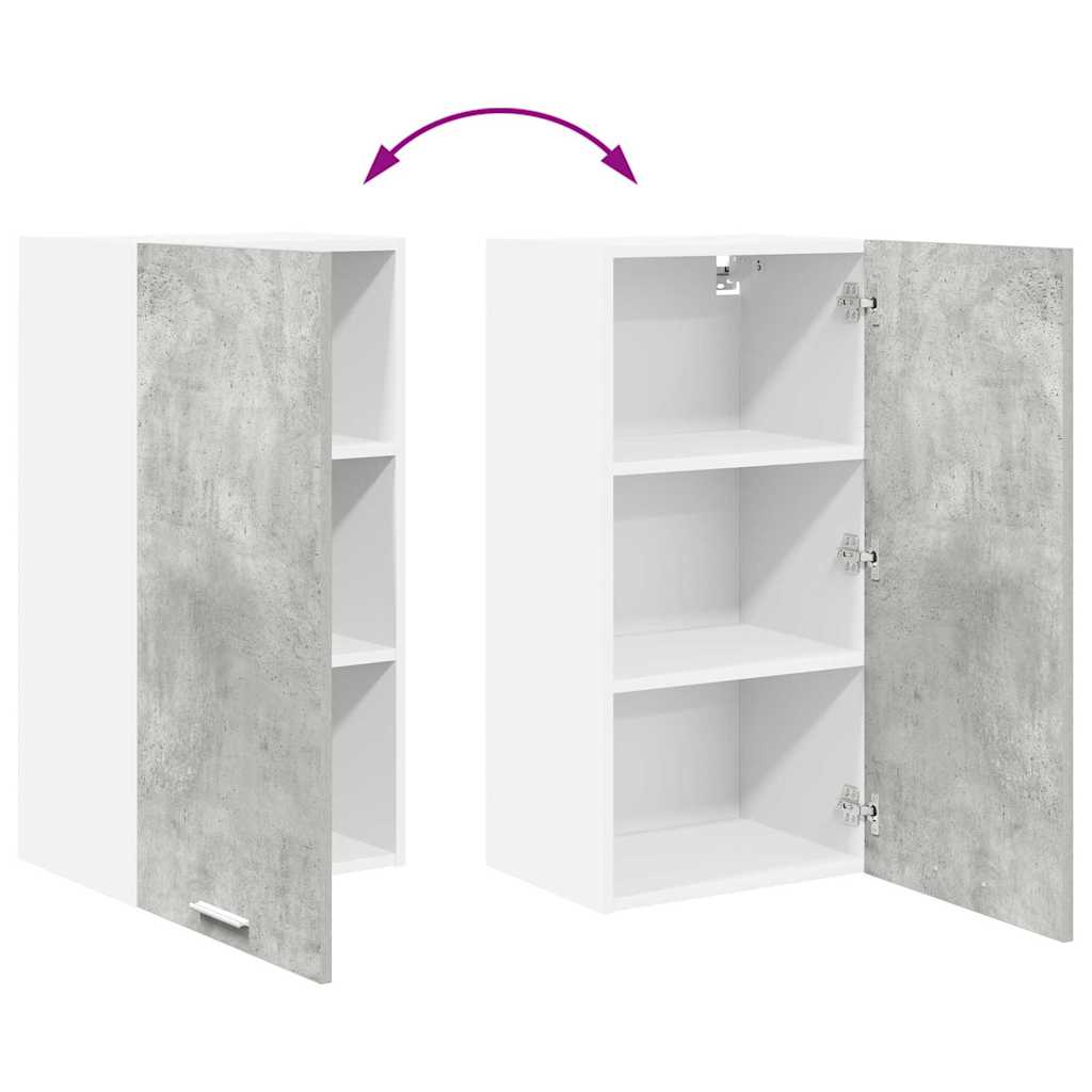 Hengende skap Betonggrå og hvit 40 x 31 x 80 cm Konstruert tre