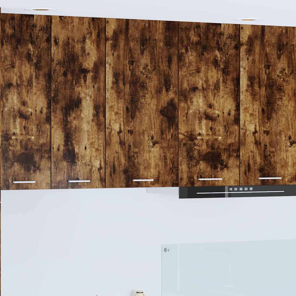 Hengende skap Røkt eik og hvit 40 x 31 x 80 cm Konstruert tre