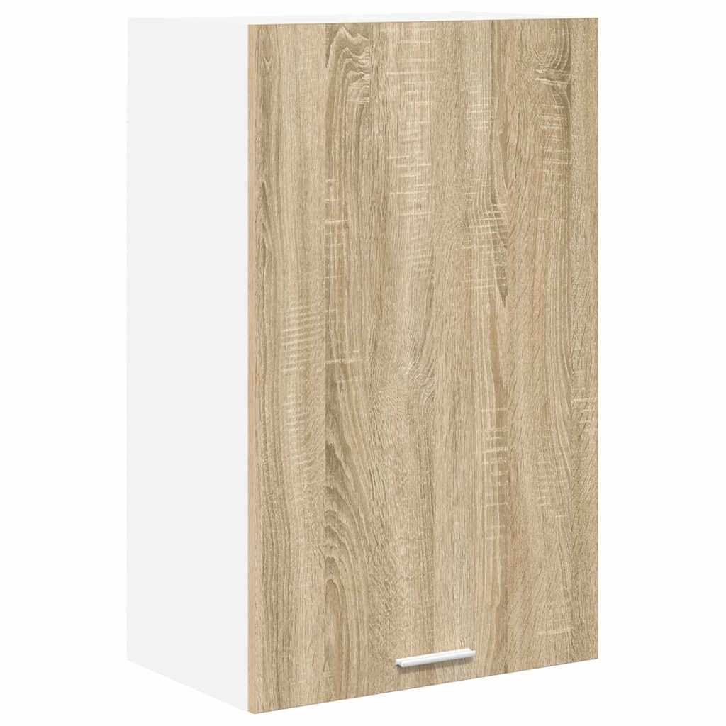 Hengende skap Sonoma eik og hvit 50 x 31 x 80 cm Konstruert tre