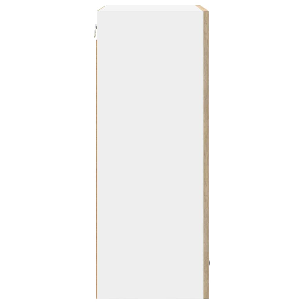 Hengende skap Sonoma eik og hvit 50 x 31 x 80 cm Konstruert tre